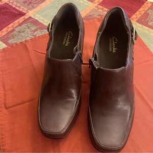 Clarks Women's Brown Leather Ankle Boots